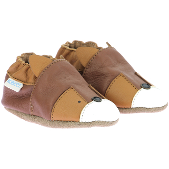 Chaussures Garçon Chaussons bébés Robeez Easy Heart Marron