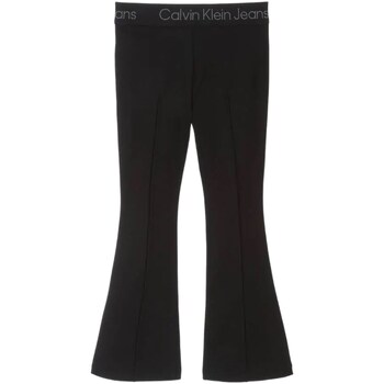 Vêtements Fille Pantalons 5 poches Calvin Klein Jeans IG0IG02518 Noir