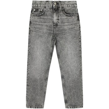 Vêtements Garçon Jeans droit Calvin Klein Jeans IB0IB02112 Gris