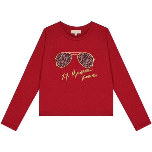 Vêtements Fille T-shirts manches courtes MICHAEL Michael Kors R30147 Rouge