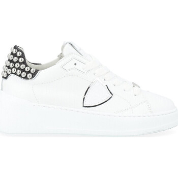 Chaussures Femme Baskets mode Philippe Model Baskets  Tres Temple blanc avec clous Autres