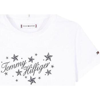 Vêtements Fille T-shirts manches courtes Tommy Hilfiger  Blanc