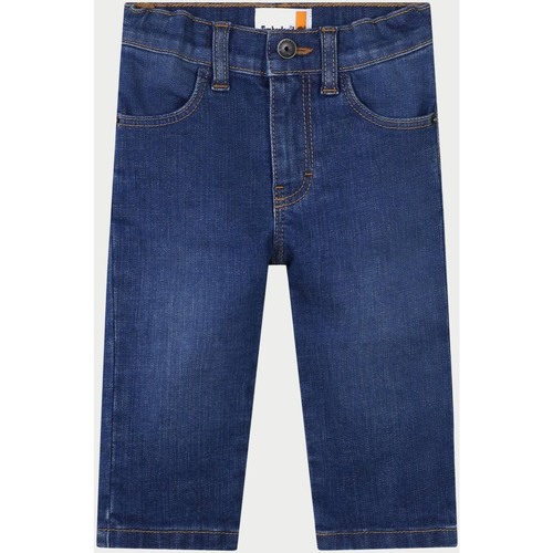 Vêtements Garçon Jeans Timberland Jean droit logo contrasté  pour enfant Bleu