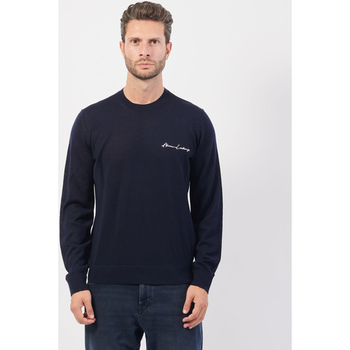 Vêtements Homme Pulls EAX Pull homme  avec logo brodé Bleu