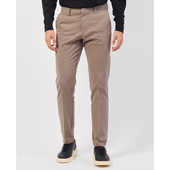 Vêtements Homme Pantalons BOSS Pantalon chino coupe slim  en coton Beige