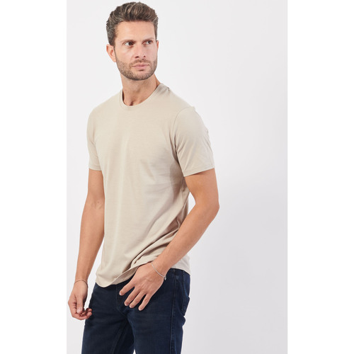 Vêtements Homme T-shirts & Polos EAX t-shirt coupe slim en coton Beige