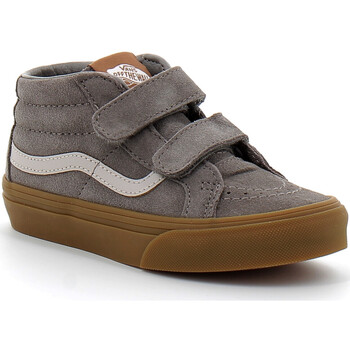 Chaussures Enfant Baskets mode Vans Chaussures à Scratch pour enfant Sk8-Mid Reissue Gris