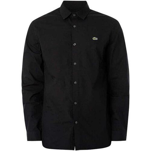 Vêtements Homme Chemises manches longues Lacoste Chemise core essentials Noir