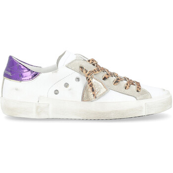 Chaussures Femme Baskets mode Philippe Model Baskets  Paris X blanc et violet avec détails Autres