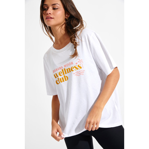 Vêtements Femme T-shirts manches courtes Banana Moon ACELO WELLTUNE Blanc