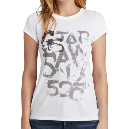 Vêtements Femme T-shirts & Polos G-Star Raw D24714-C627 Blanc