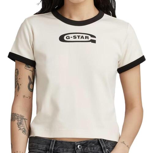 Vêtements Femme T-shirts & Polos G-Star Raw D23892-C812 Blanc