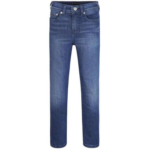 Vêtements Garçon Jeans droit Tommy Hilfiger KB0KB08684 Bleu