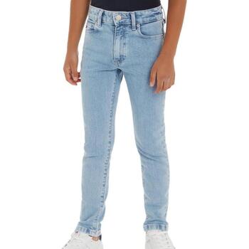 Vêtements Garçon Jeans droit Tommy Hilfiger KB0KB08910 Bleu