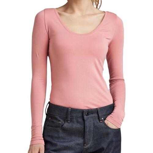 Vêtements Femme T-shirts & Polos G-Star Raw D07209-3310 Rose