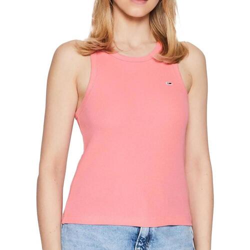 Vêtements Femme Débardeurs / T-shirts sans manche Tommy Hilfiger DW0DW12548 Rose