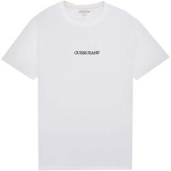 Vêtements Homme T-shirts manches courtes Guess Gj ss cn slim logo e - organic cotton 160gsm Blanc