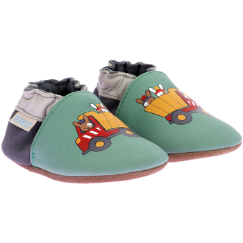 Chaussures Garçon Chaussons bébés Robeez Playing Yard Vert