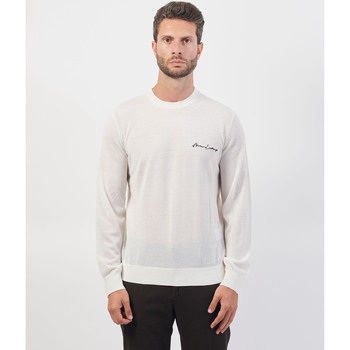 Vêtements Homme Pulls EAX Pull homme  avec logo brodé Blanc