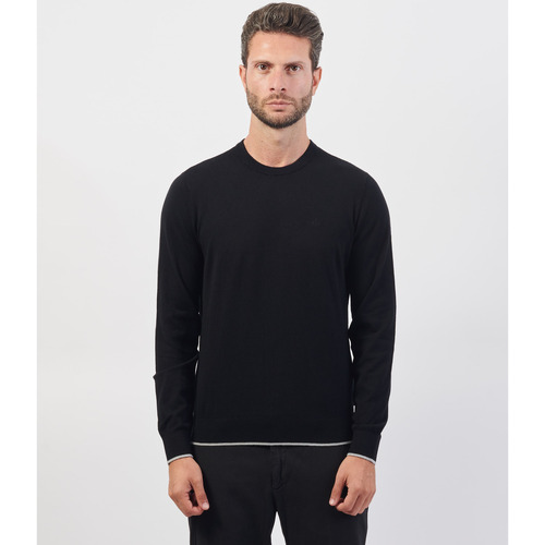 Vêtements Homme Pulls EAX Pull homme  en fil doux Noir