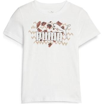 Vêtements Fille T-shirts & Polos Puma 676363-02 Blanc