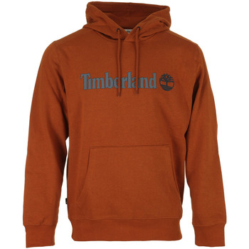 Vêtements Homme Pulls Timberland Linear Logo Hoodie Marron