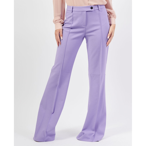 Vêtements Femme Pantalons BOSS Pantalon large  en viscose mélangée Violet