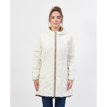 Vêtements Femme Blousons K-Way Veste trois-quarts femme Denise de  réversible Blanc