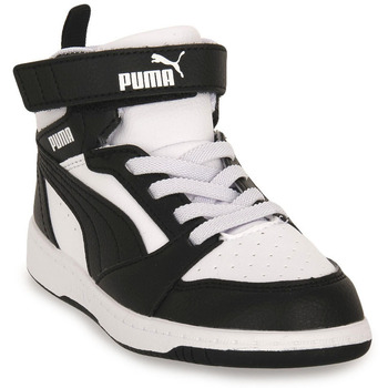 Chaussures Garçon Baskets mode Puma 01 REBOUND V6 MID Blanc