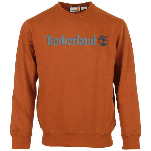 Vêtements Homme Pulls Timberland Linear Logo Crew Neck S Marron