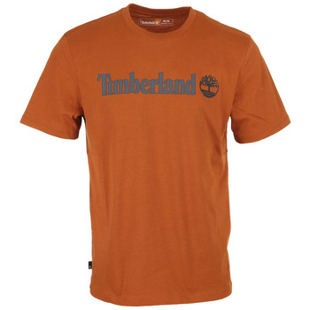 Vêtements Homme T-shirts manches courtes Timberland Linear Logo Short Sleeve Marron