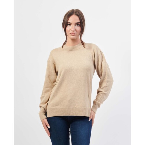 Vêtements Femme Pulls EAX pull à col rond en laine mélangée Beige