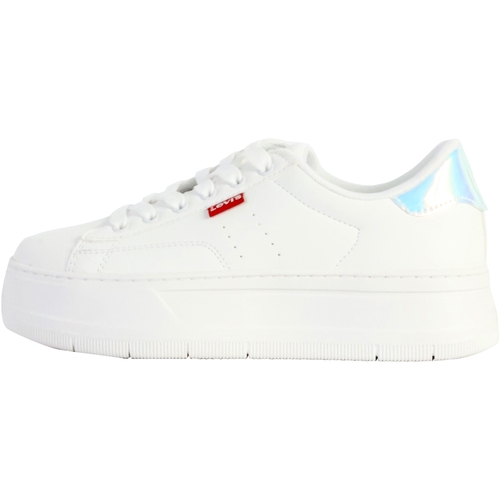 Chaussures Fille Baskets basses Levi's Basket Basse à Lacets Junior Tampa Blanc