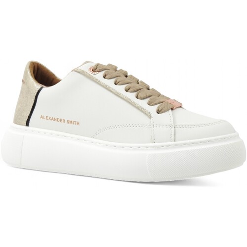 Chaussures Femme Multisport Alexander Smith Eco Greenwich Sneaker Donna White Gold EGW7699 Blanc