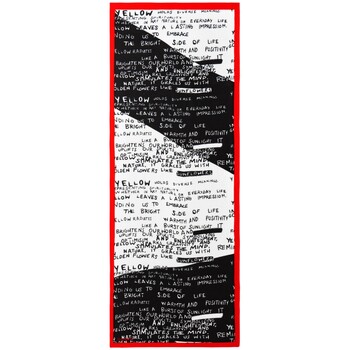 Accessoires textile Femme Echarpes / Etoles / Foulards Desigual FOU_LETTERS RECTANGLE 24WAWA13 Noir