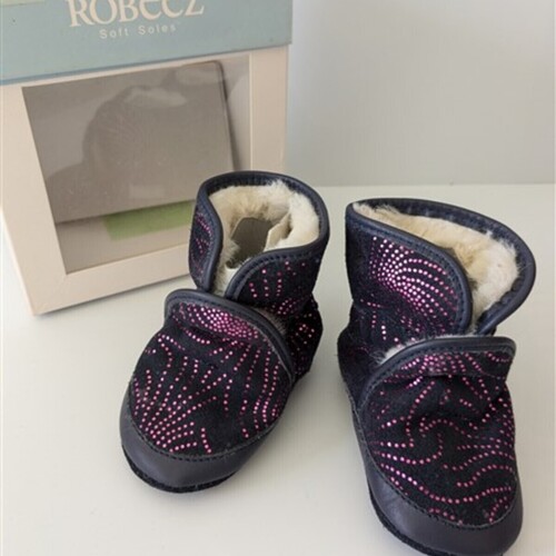 Chaussures Fille Chaussons bébés Robeez Robeez Cosy boot 17-18 Marine