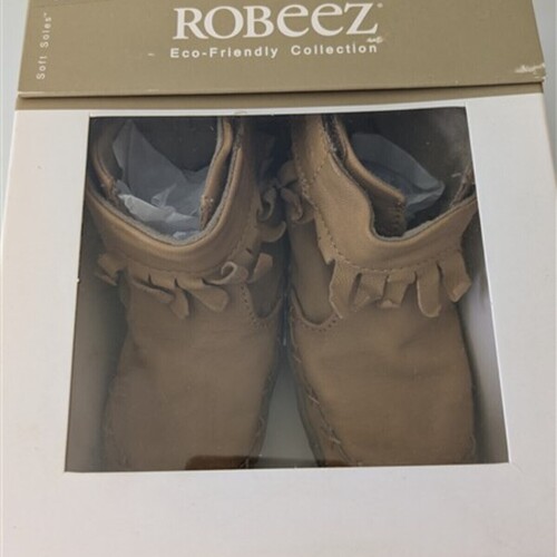 Chaussures Enfant Chaussons bébés Robeez Robeez funky shoe beige miel 21-22 Beige