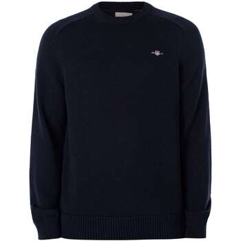 Vêtements Homme Pulls Gant Tricot de selle en coton décontracté Bleu