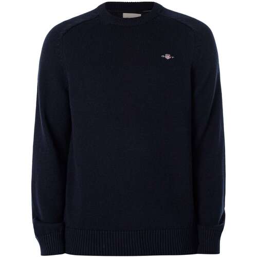 Vêtements Homme Pulls Gant Tricot de selle en coton décontracté Bleu