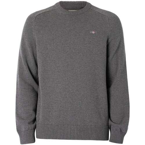 Vêtements Homme Pulls Gant Tricot de selle en coton décontracté Gris