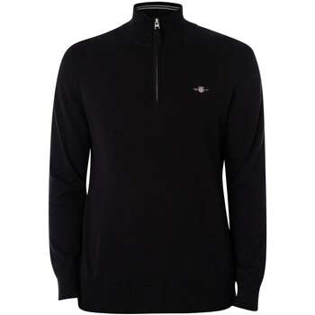 Vêtements Homme Pulls Gant Tricot à demi-zip en coton classique Noir