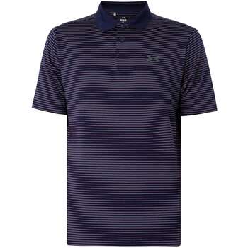 Vêtements Homme Polos manches courtes Under Armour Polo à rayures Matchplay Bleu