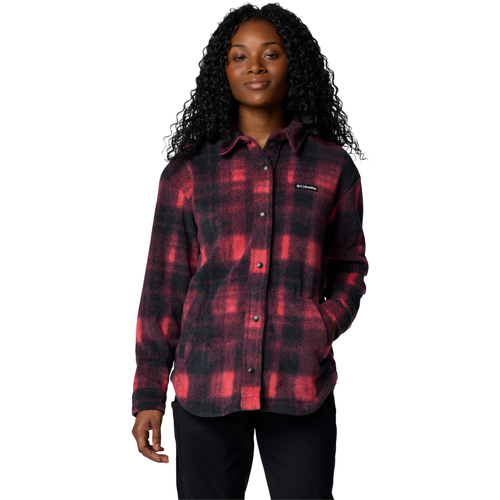 Vêtements Femme Parkas Columbia Benton Springs Fleece Shirt Jacket II Rouge