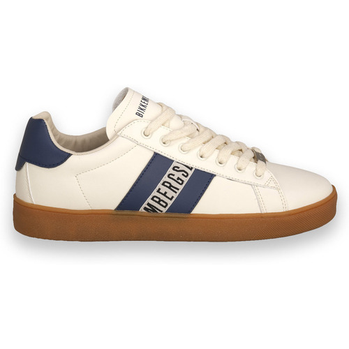 Chaussures Homme Baskets mode Bikkembergs OFF WHITE LEATHER Blanc