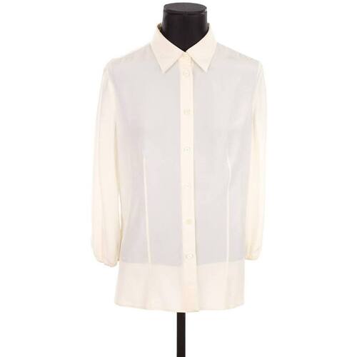 Vêtements Femme Tops / Blouses Prada Blouse en soie Blanc