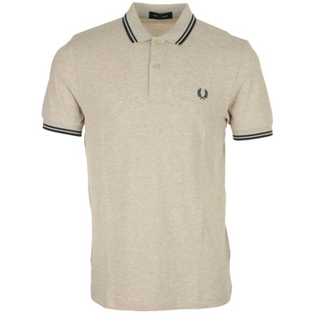 Vêtements Homme T-shirts & Polos Fred Perry Twin Tipped Shirt Beige