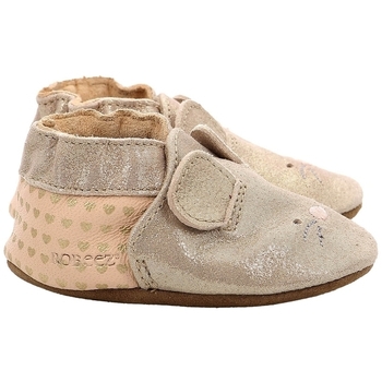 Chaussures Enfant Chaussons bébés Robeez MOUSE NOSE Beige