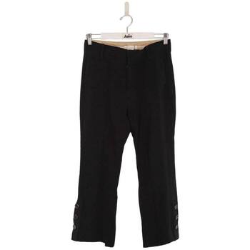 Vêtements Femme Pantalons Chloe Pantalon droit en coton Noir