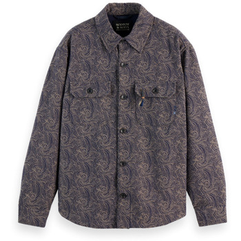 Vêtements Homme Vestes Scotch & Soda - JACQUARD WOOLBLEND OVERSHIRT Autres