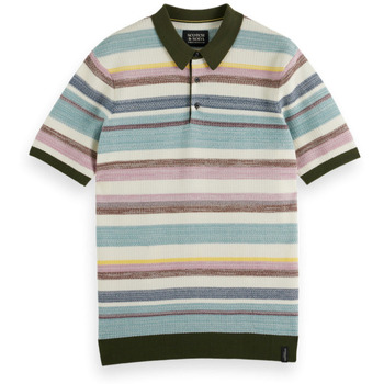 Vêtements Homme Polos manches courtes Scotch & Soda - STRUCTURE KNITTED POLO Multicolore